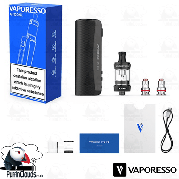 Vaporesso GTX ONE Kit Contents Puffin Clouds